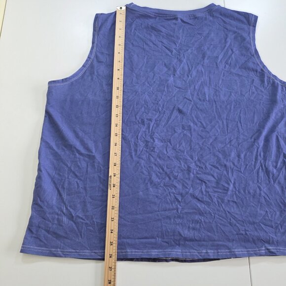 Punks Not Dead Tank Top Mens 2XL Purple Skull Graphic Biker Stretch Unbranded - Picture 5 of 10